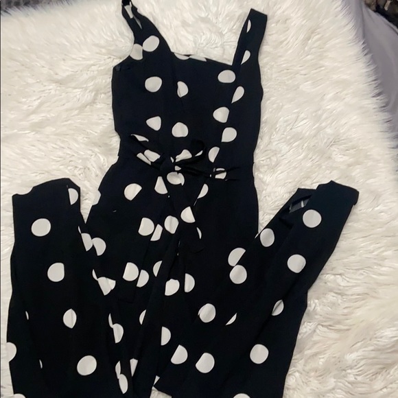 Monteau Pants - NWOT Polka dot jumpsuit